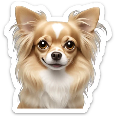 Long haired chihuahua  sticker