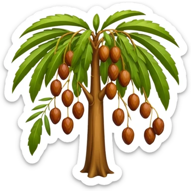 Dates tree sticker