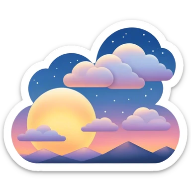 Evening  sticker