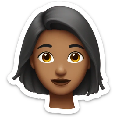 Lush face girl sticker