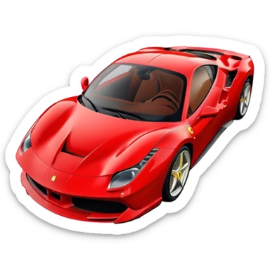 Ferrari 488 GTB - Ferrari (Model Year: 2020) (Iconic colour: Red) sticker