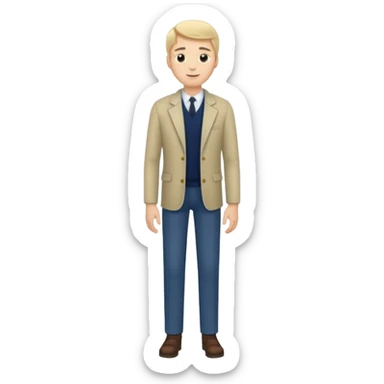 tall man full body sticker
