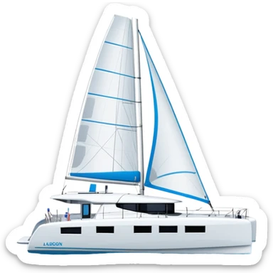 Make me a lagoon 43 catamaran. No wording  sticker
