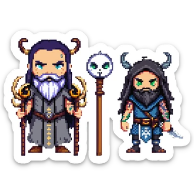 Sukuna from Jujutsu Kaisen versus a wizard sticker