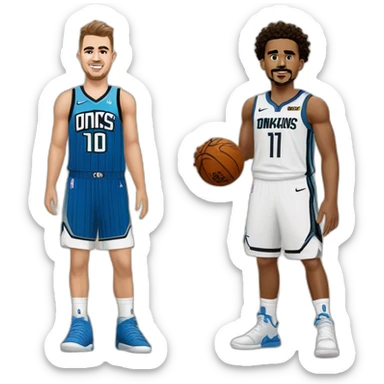Luka Doncic vs Trae Young sticker
