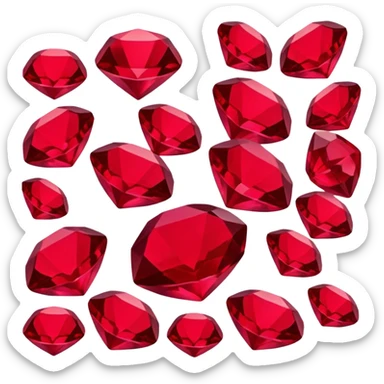 ruby gemstone red sticker