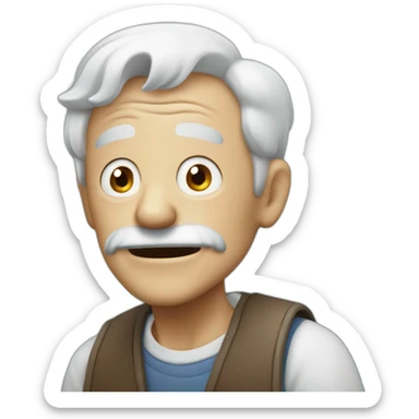 old man yells at cloud sticker