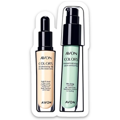 AVON anti-aging serum, eye cream, and night cream sticker