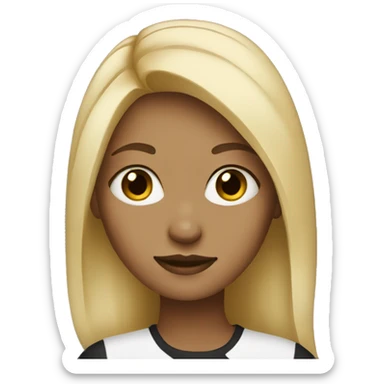 Blonde girl with black highlights sticker