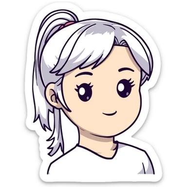 white powdered revolutionary war era wig with ponytail sticker