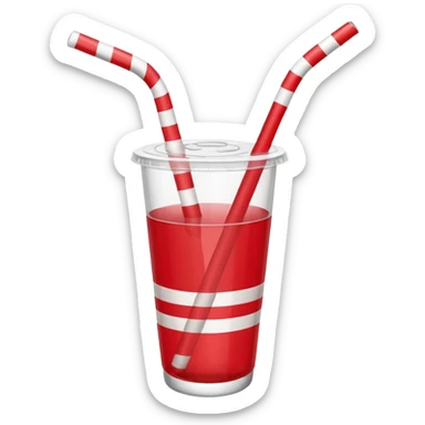 clipart bendy straw sticker