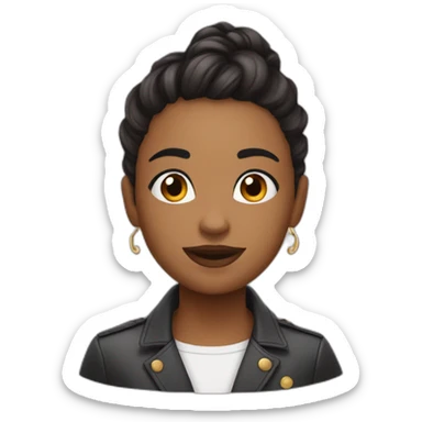 elle aime trop parler sticker