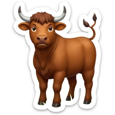 High resolution of An ox sticker