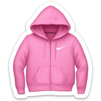Pink Nike hoodie sticker
