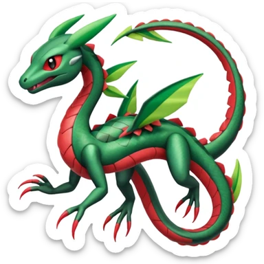 Meloetta-Rayquaza-Salandit-Flygon-Pokémon-Fakémon-creature sticker