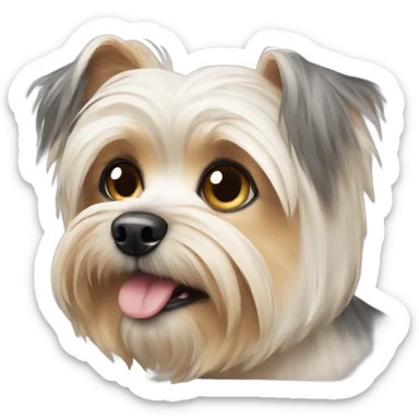 dog morkie sticker