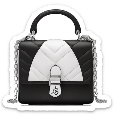 Christian Dior bag black and white ￼ sticker