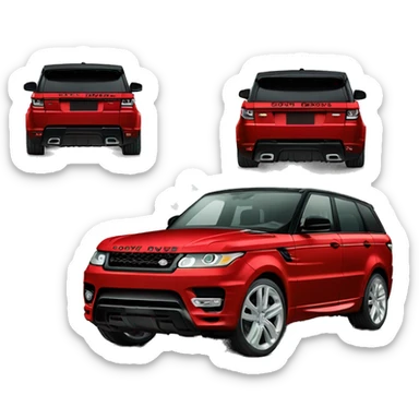 range rover sport red sticker