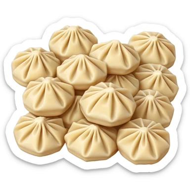 Dumplings in style of pixel art  sticker