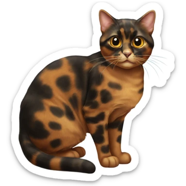 Tortoiseshell cat  sticker