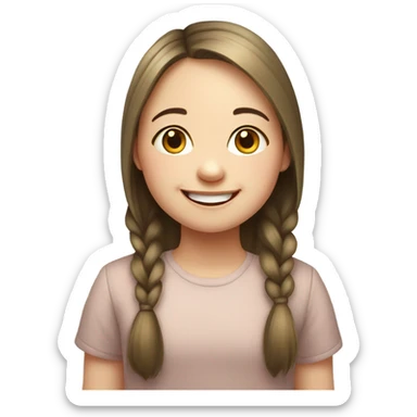 girl with down syndrome sticker