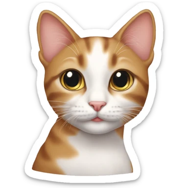 Cute cat glamour sticker