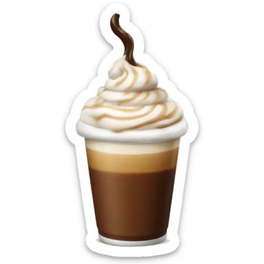 ONE ICED COFFE NO WHIPPED CREAM sticker