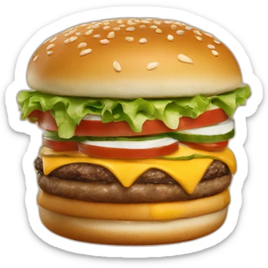 Burger king mascot logo 2021 sticker