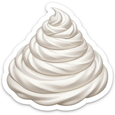 whipped cream sticker
