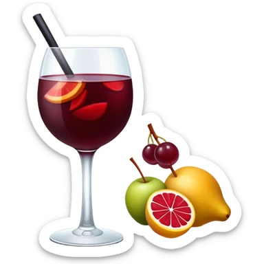 Sangria drink sticker