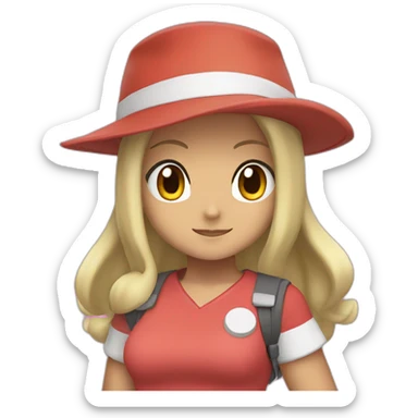 Serena Pokemon Trainer sticker