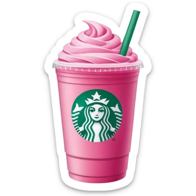 Starbucks pink drink sticker