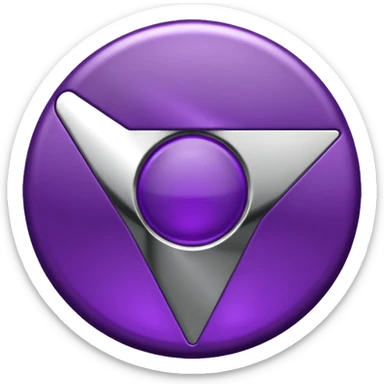 dark purple google chrome icon sticker