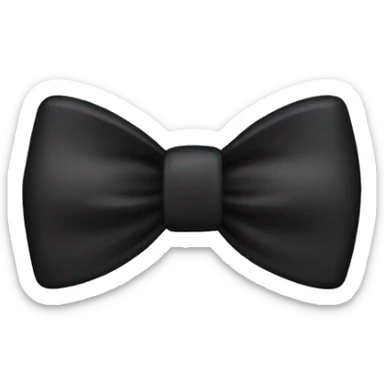 Black bow sticker
