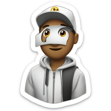 Natanael cano singer with a serios face anda a withe cap that says "ct" sticker