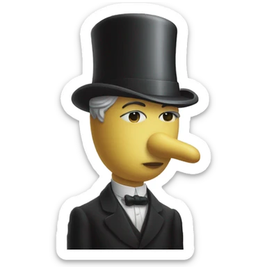 Rene Magritte - Lovers sticker