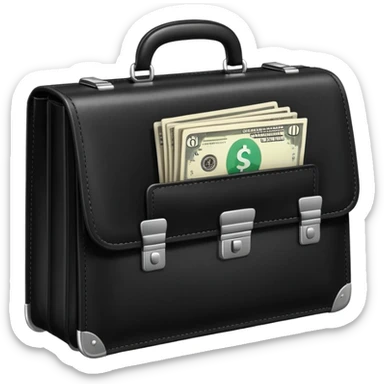 brief case wifi money sticker
