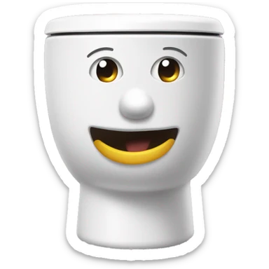Skibidi toilet is smiling sticker