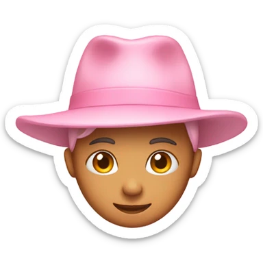 Light pink hat sticker
