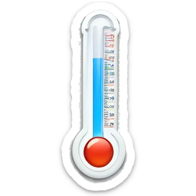 thermometer for loud and quiet sticker