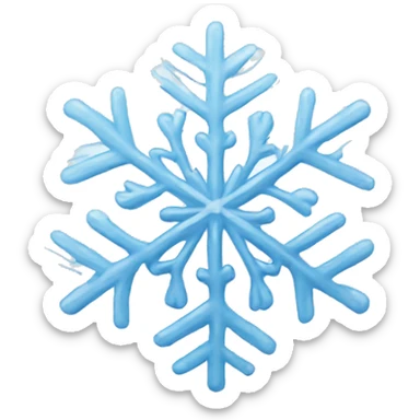 Beautiful snowflake sticker