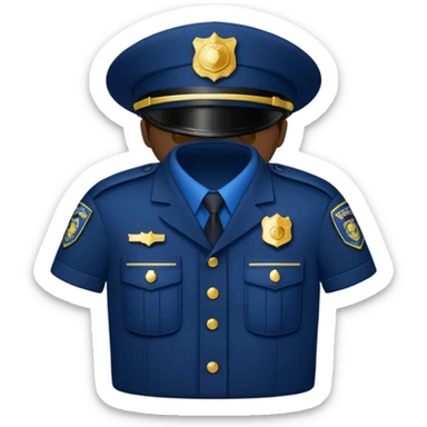 police uniform sticker