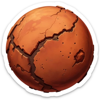 red planet Mars sticker