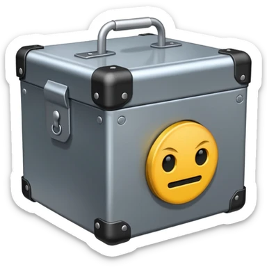 caja fuerte de metal sticker