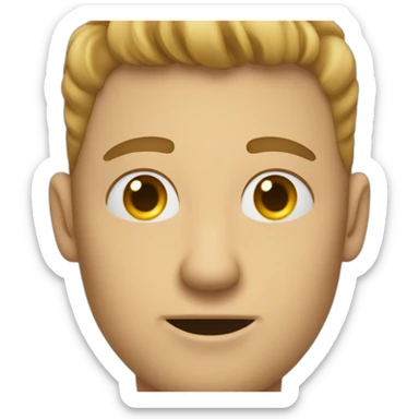 A man points his hand at the eye and pulls it down sticker