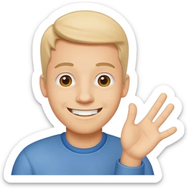 cool text "good qa" with a funny guy and funny font design sticker