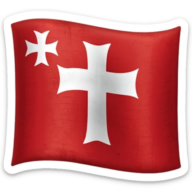 Bandera cruz de borgoña del imperio español sticker