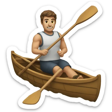 commone with oars sticker