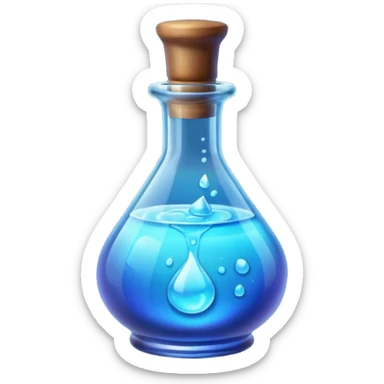 Minimalistic Blue Potion sticker