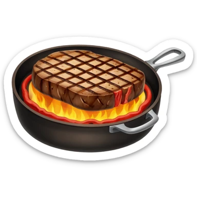 grilled steak sticker